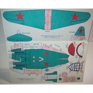 Airplane Toy Vintage Jack Armstrong Tru-Flite Model Russian Stormovik GM Cereal